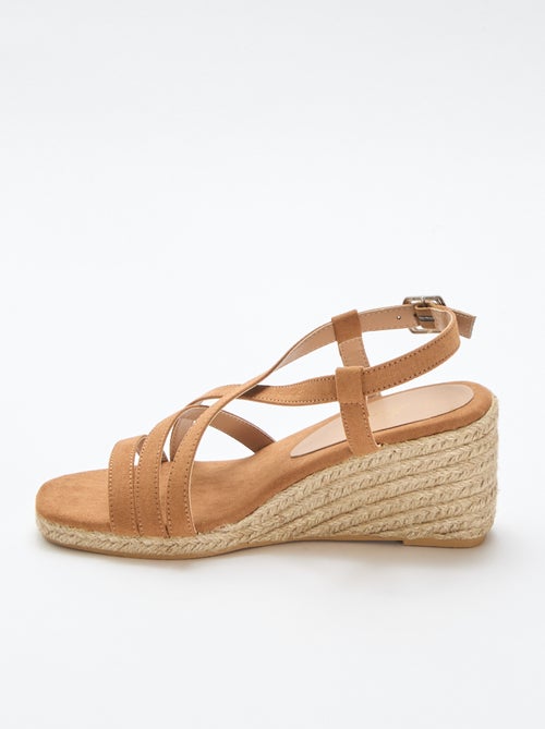 Sandalen met sleehak - Kiabi