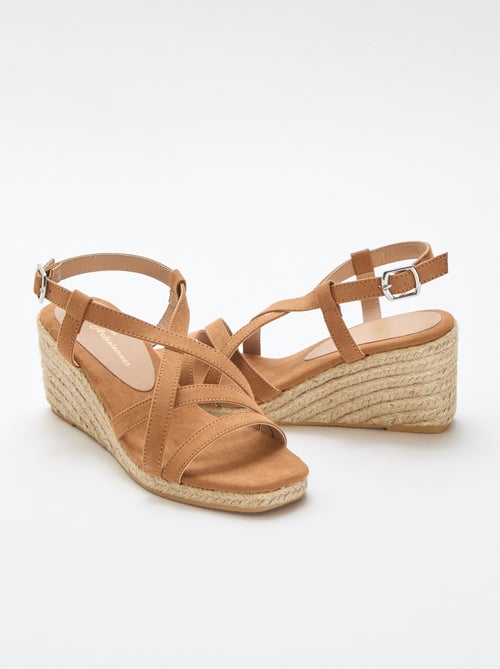 Sandalen met sleehak - Kiabi