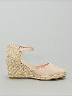 Schoenen - Sandalen met sleehak in muiltjesstijl - Kiabi