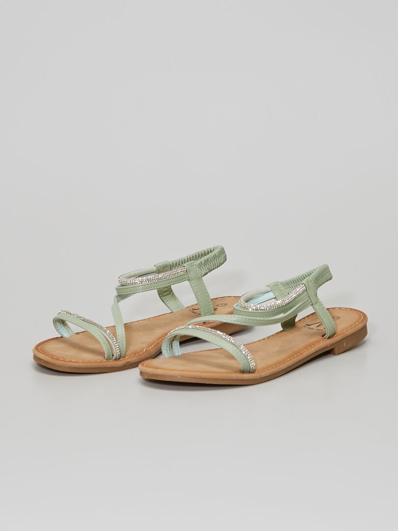 Sandalen met stras - GROEN - Kiabi - 15.40€