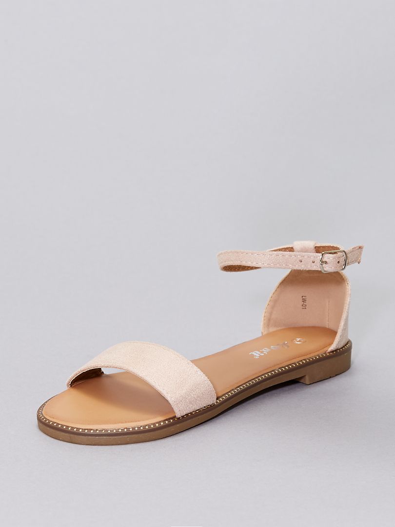 Sandalen met stras roze - Kiabi