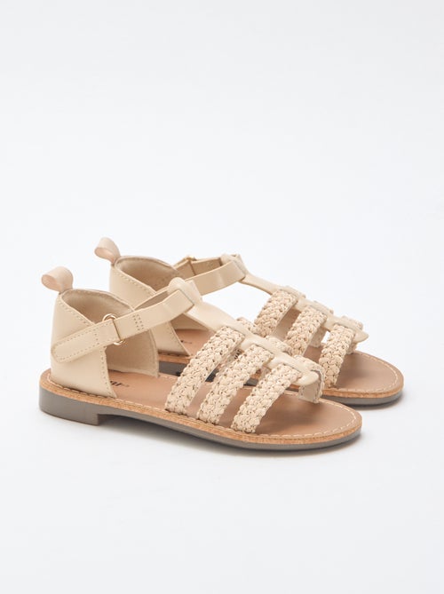 Sandalen met 'stro' bandjes - Kiabi
