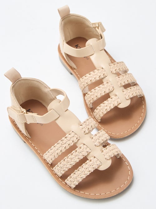 Sandalen met 'stro' bandjes - Kiabi