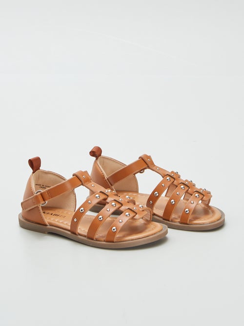 Sandalen met studs op de riempjes - Kiabi