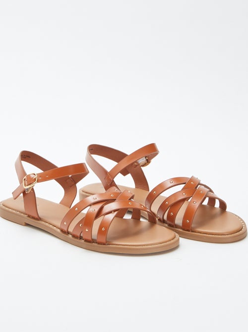 Sandalen met studs op de riempjes - Kiabi