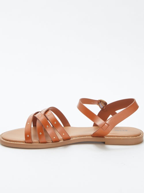 Sandalen met studs op de riempjes - Kiabi
