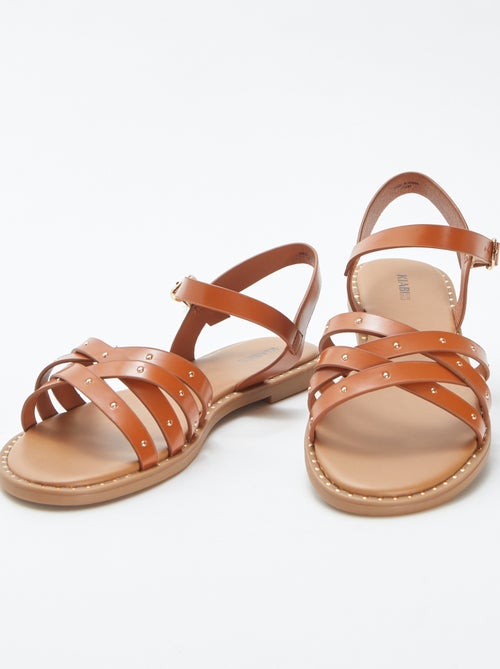 Sandalen met studs op de riempjes - Kiabi
