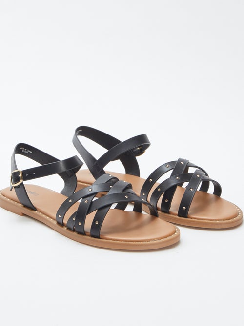 Sandalen met studs op de riempjes - Kiabi