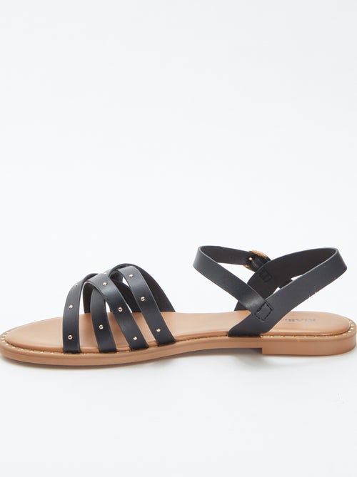 Sandalen met studs op de riempjes - Kiabi