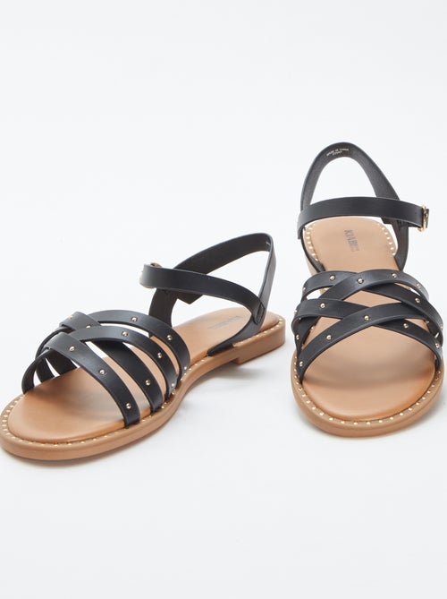 Sandalen met studs op de riempjes - Kiabi