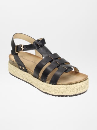 Sandalen met touwzool