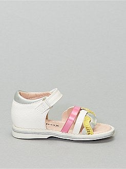 Sandalen met vervlochten riempjes - Kiabi