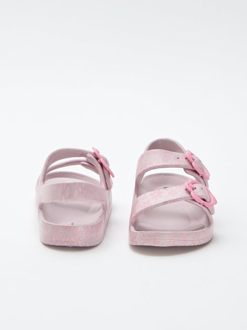 Sandalen van kunststof met bloemenmotief - Kiabi
