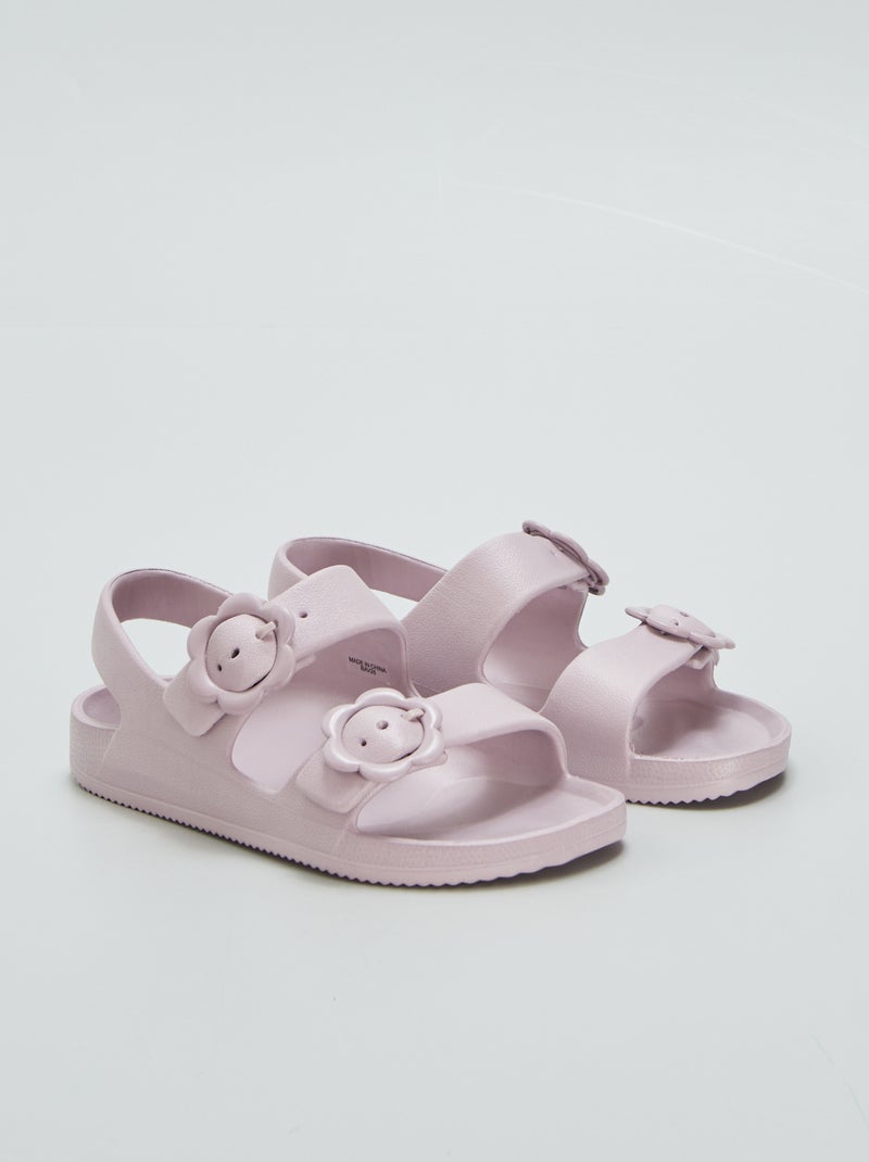 Sandalen van kunststof PAARS - Kiabi