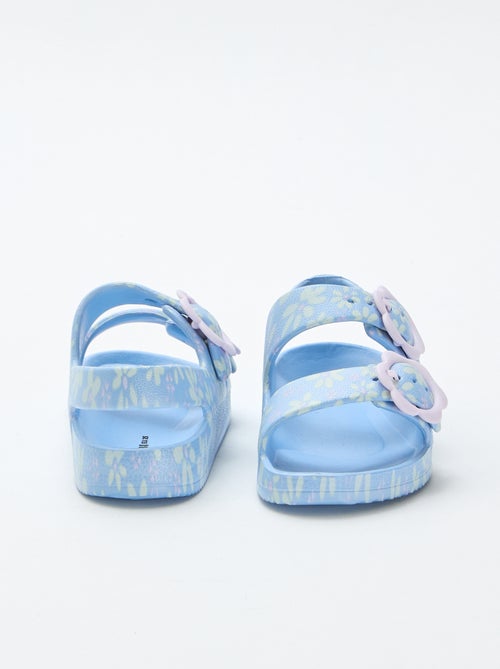 Sandalen van plastic met bloemenmotief - Kiabi