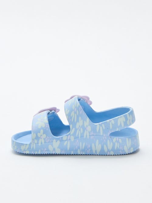 Sandalen van plastic met bloemenmotief - Kiabi