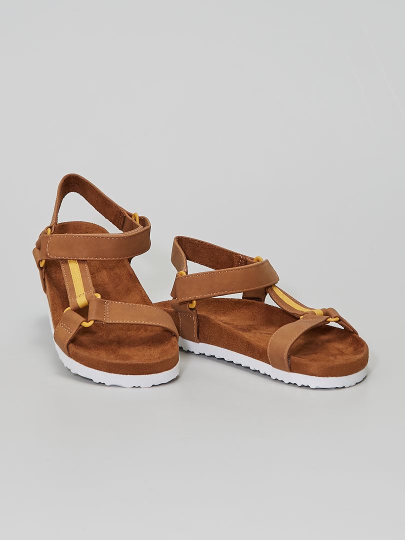 Sandalen van suèdine - BRUIN - Kiabi - 14.00€