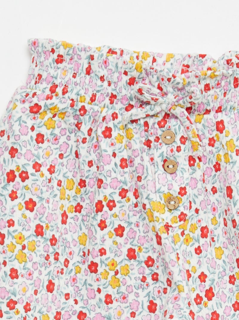 Sarouelbroek van katoenen jerseytricot Roze - Kiabi