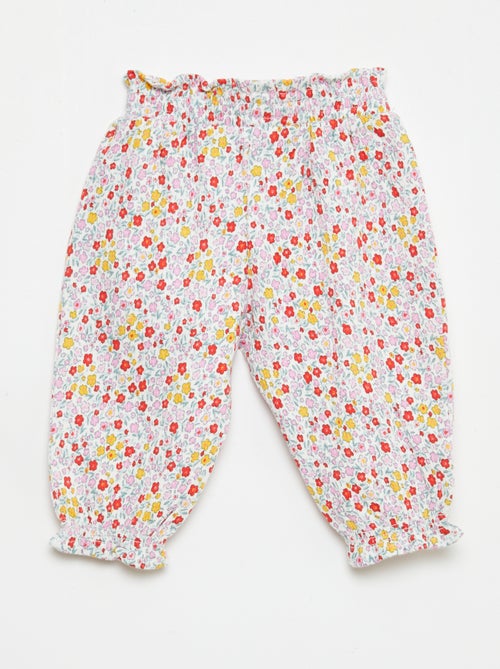 Sarouelbroek van katoenen jerseytricot - Kiabi