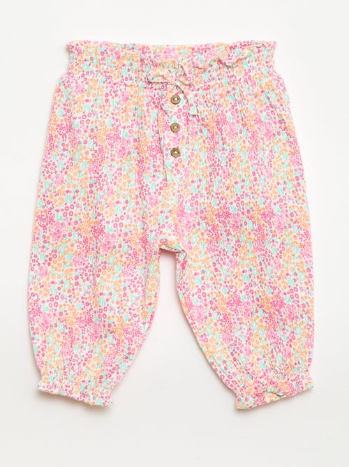 Sarouelbroek van katoenen jerseytricot - Kiabi