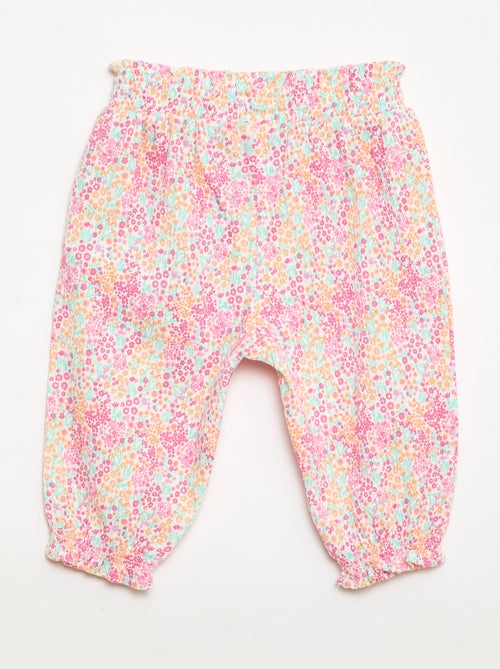 Sarouelbroek van katoenen jerseytricot - Kiabi