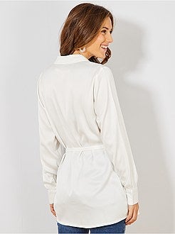 Satijnachtige blouse - Kiabi