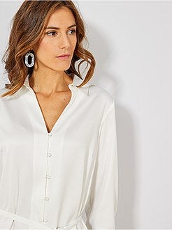 Satijnachtige blouse - Kiabi