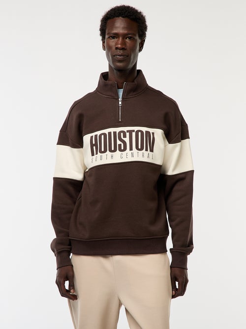 Schipperstrui met opstaande ritskraag - Kiabi