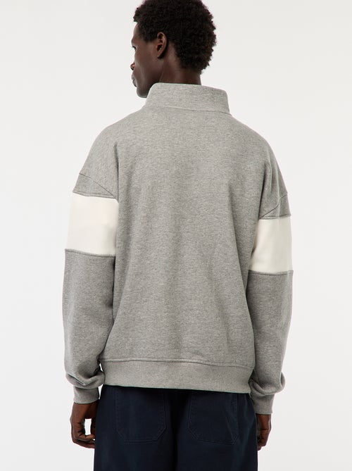 Schipperstrui met opstaande ritskraag - Kiabi