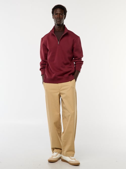 Schipperstrui met opstaande ritskraag - Kiabi