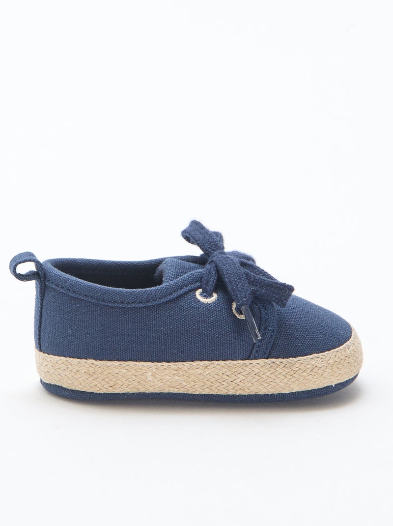 Schoenen met veters van stof Blauw - Kiabi