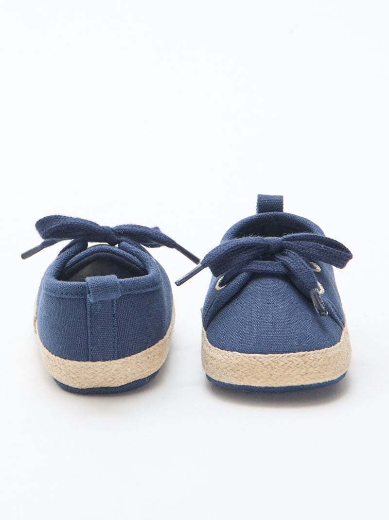 Schoenen met veters van stof Blauw - Kiabi