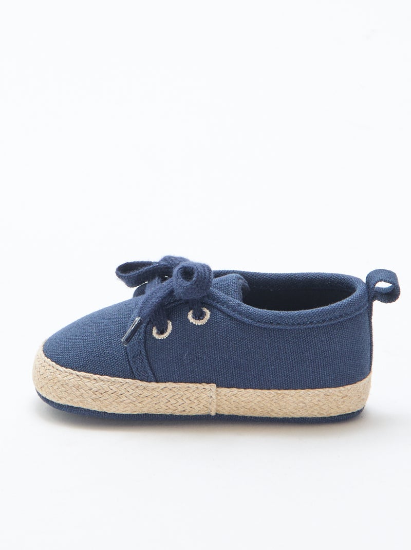 Schoenen met veters van stof Blauw - Kiabi