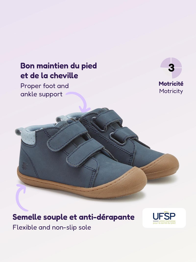 Schoenen motoriek 3: de eerste stapjes - Kitchoun Blauw - Kiabi
