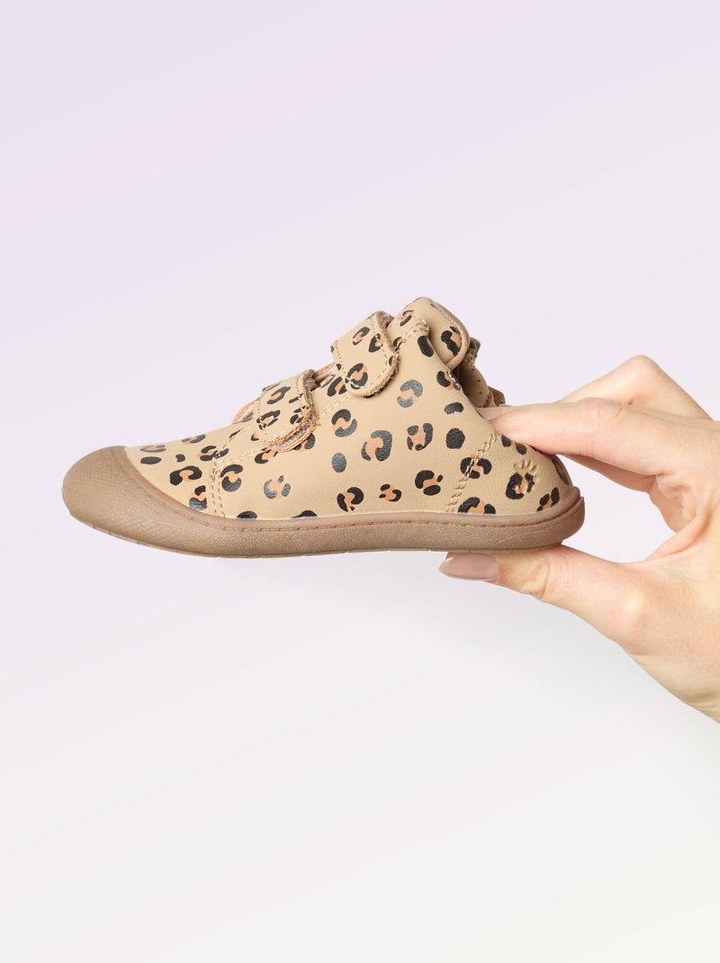 Schoenen motoriek 3: de eerste stapjes - Kitchoun Bruin - Kiabi