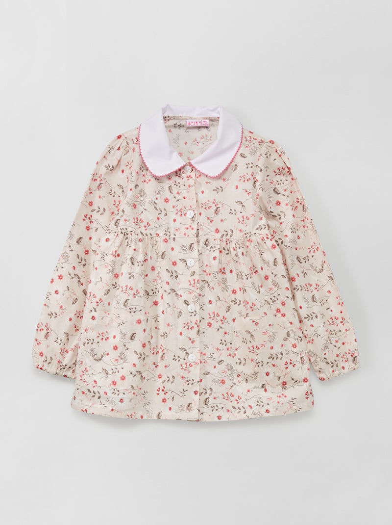 Schoolschort met bloemenprint BIEGE - Kiabi
