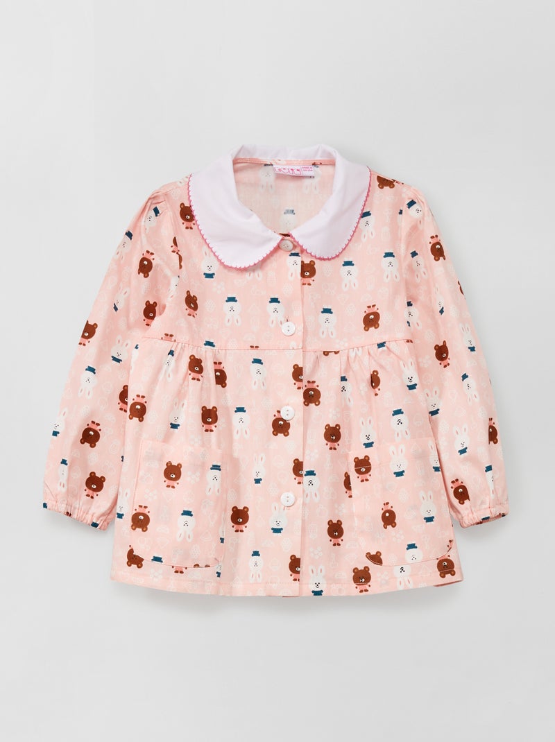 Schoolschort met dierenprint roze - Kiabi