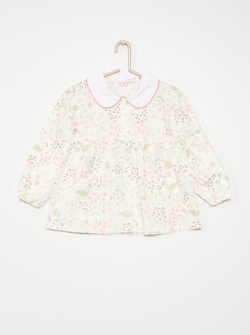 Schoolschort met flamingo- en bloemenprint ROSE - Kiabi