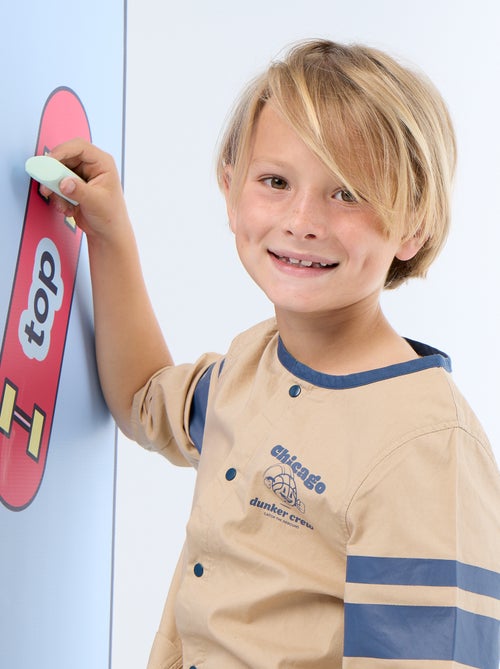 Schoolschort met lange mouwen - Kiabi