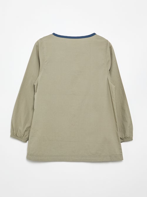 Schoolschort met lange mouwen - Kiabi
