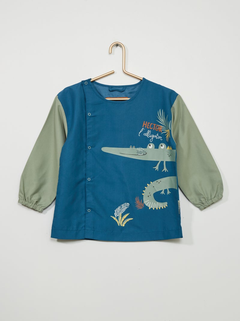 Schoolschort met print BLAUW - Kiabi