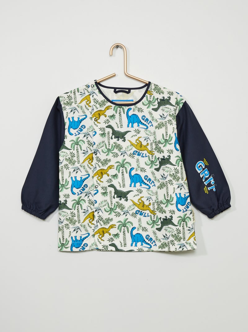 Schoolschort met print BLAUW - Kiabi