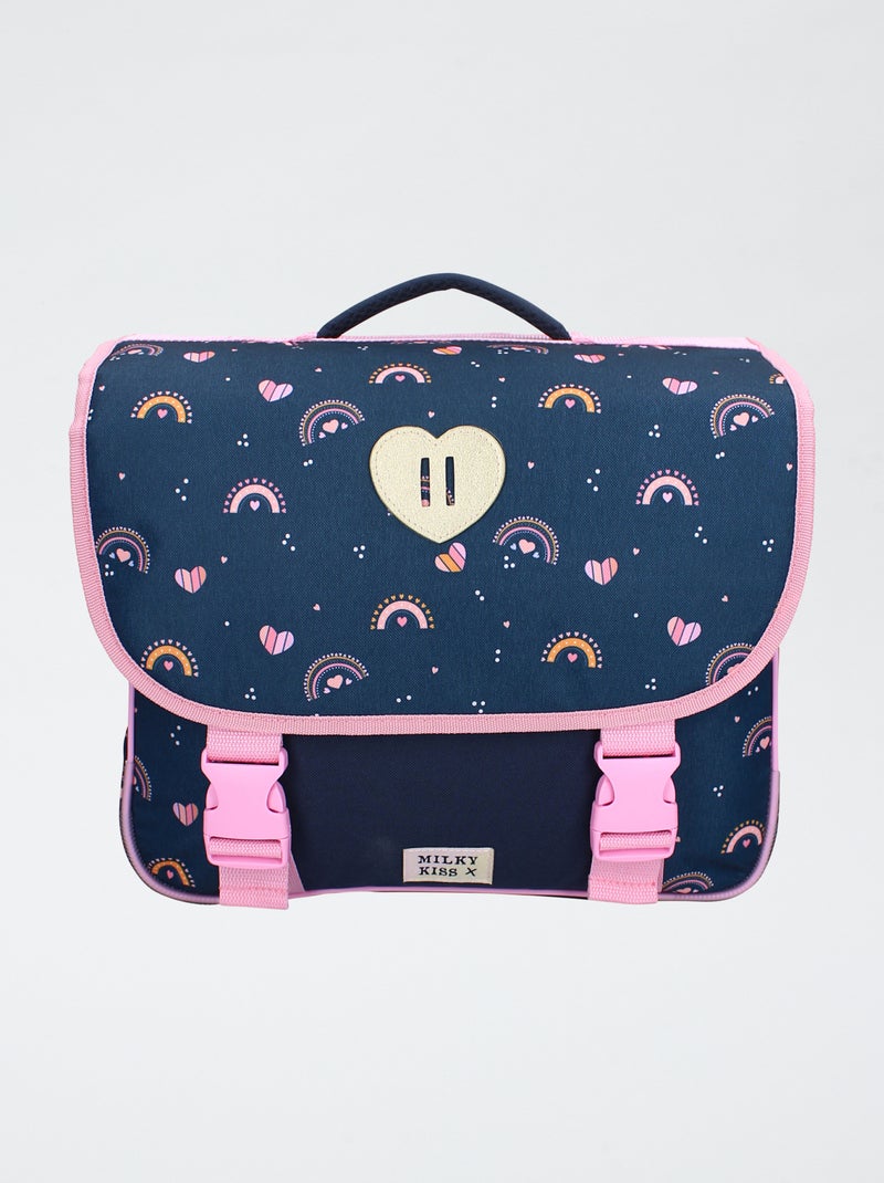 Schooltas met regenboogprint Blauw - Kiabi