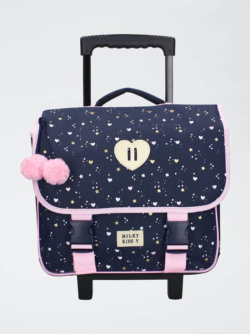 Schooltas met wieltjes Blauw - Kiabi
