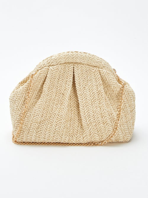 Schoudertas van raffia - Kiabi