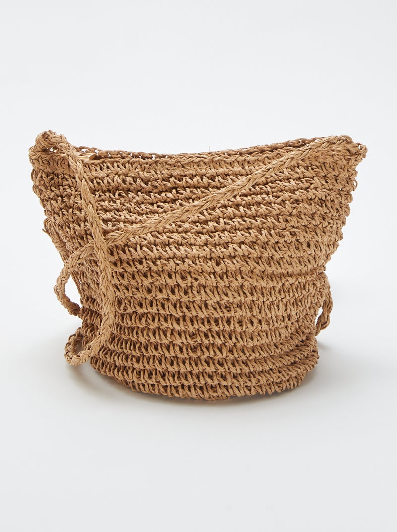 Schoudertas van raffia BIEGE - Kiabi