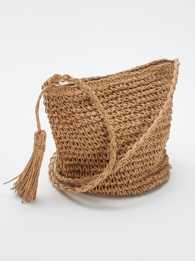 Schoudertas van raffia BIEGE - Kiabi