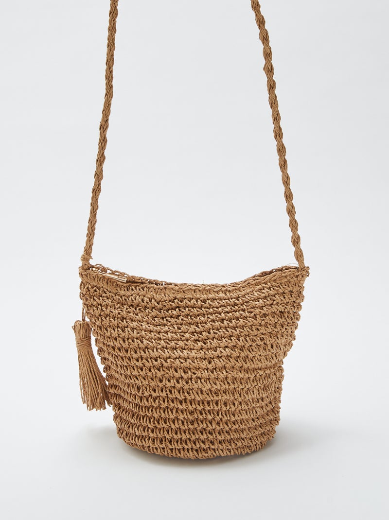 Schoudertas van raffia BIEGE - Kiabi