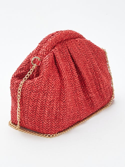 Schoudertas van raffia - Kiabi