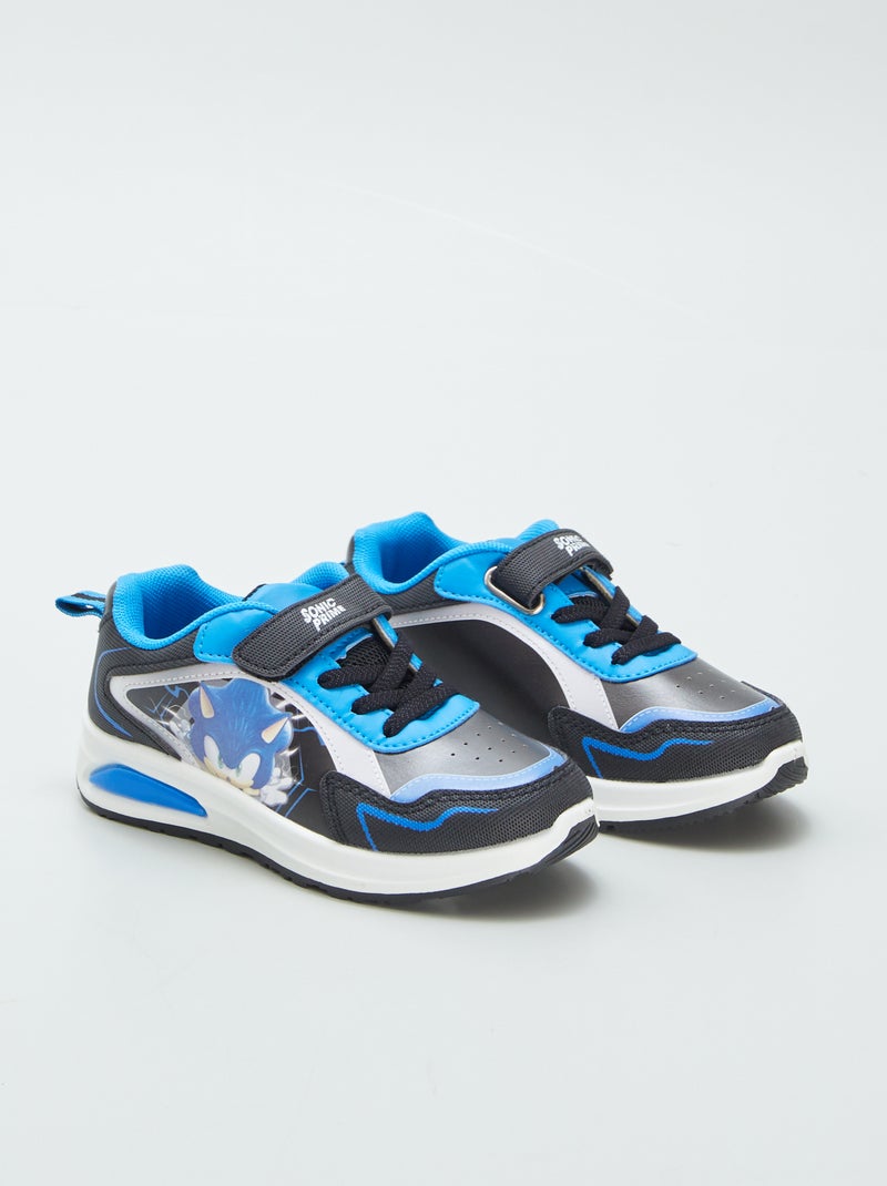 SEGA/Sonic-sneakers met ledlampjes ZWART - Kiabi